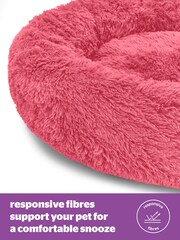 Silentnight Raspberry Pink Calming Donut Pet Bed - Image 2 of 3