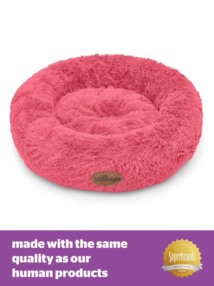 Silentnight Raspberry Pink Calming Donut Pet Bed - Image 3 of 3