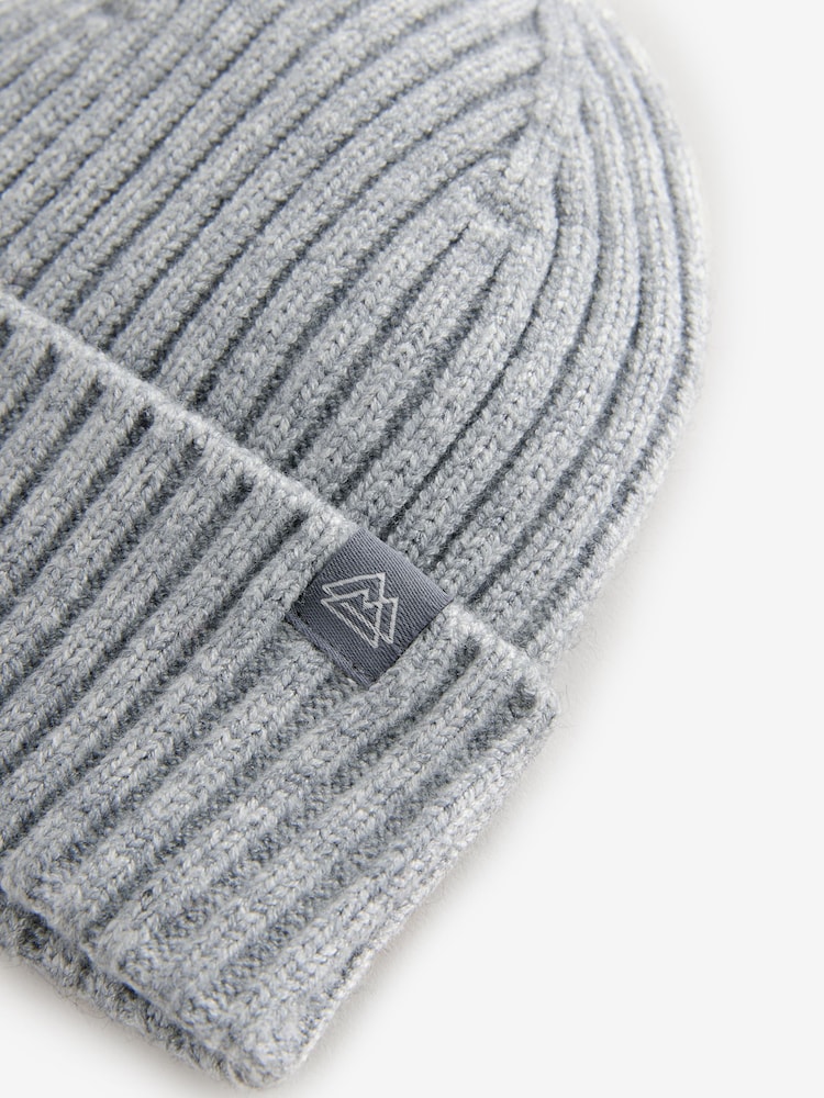 Grey Twist Knitted Beanie Hat (1-16yrs) - Image 2 of 3