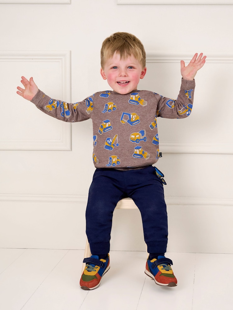 Jojo Maman Bébé Print Sweatshirt e jogging com Set - Imagem 1 de 8