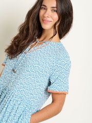Brakeburn Blue Yasmin Blue Midi Dress - Image 3 of 5