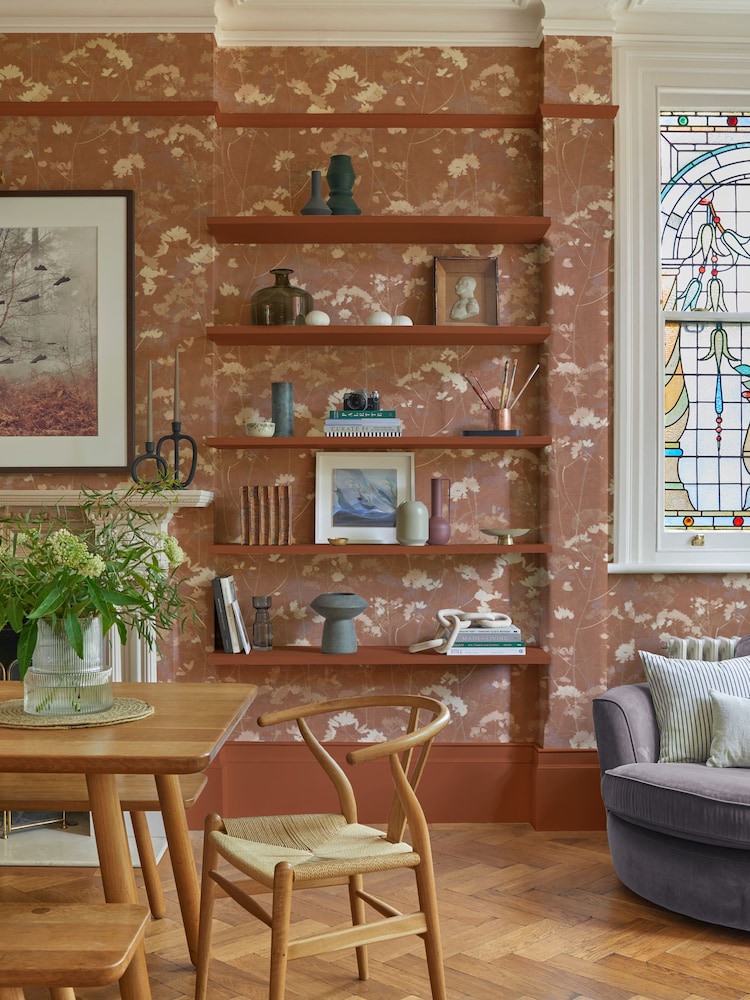 Graham & Brown Clay Flower Press 10M Wallpaper - Image 1 of 4
