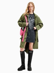 AllSaints 100% Cotton Scatter Embellished Dress - Image 3 of 7