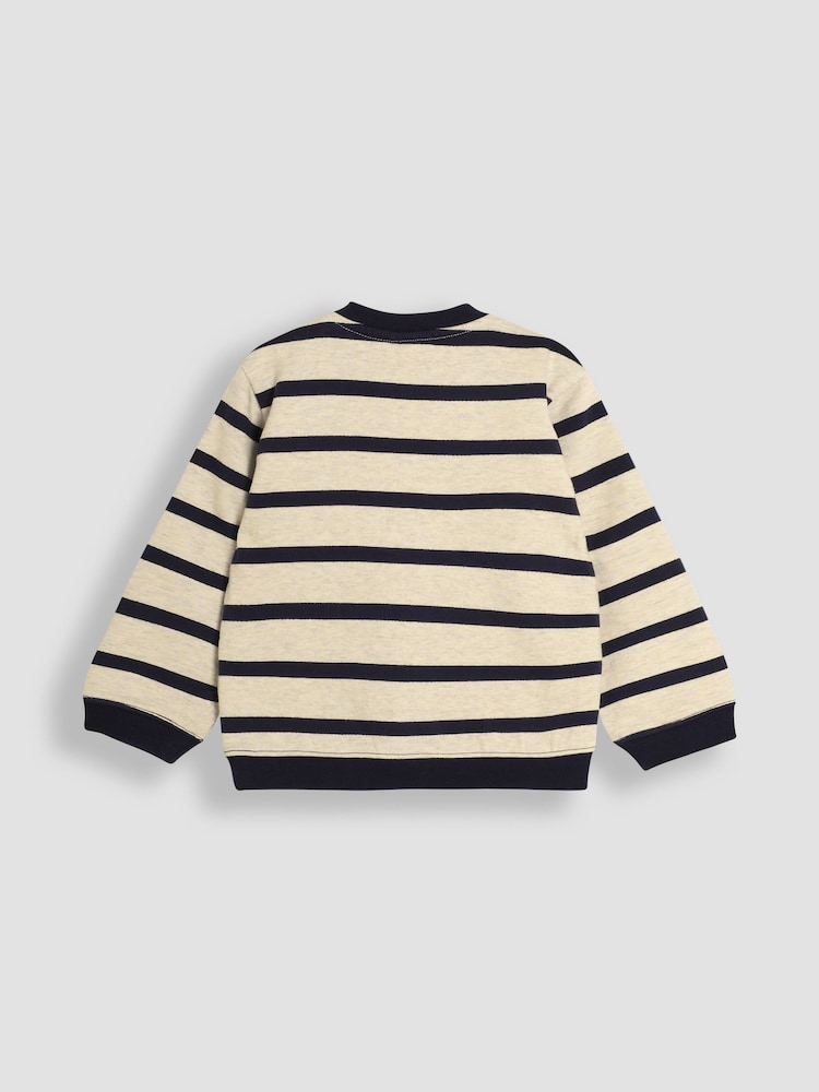 JoJo Maman Bébé Natural Sailboat Applique Sweatshirt - Image 2 of 3