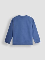 JoJo Maman Bébé Denim Blue Bug Appliqué Sweatshirt - Image 2 of 3