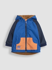 JoJo Maman Bébé Denim Colour Block Reversible Jacket - Image 2 of 7