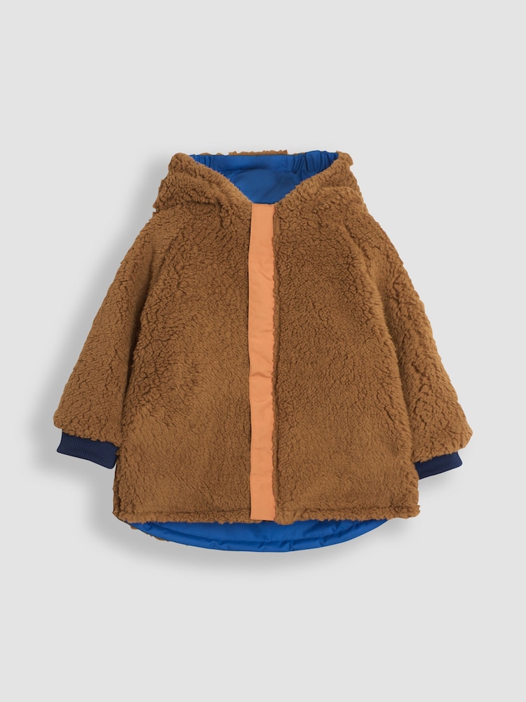JoJo Maman Bébé Denim Colour Block Reversible Jacket - Image 4 of 7