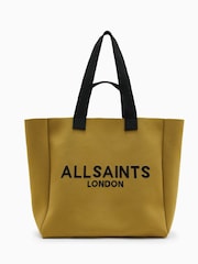 AllSaints Green Izzy E/W Tote Bag - Image 1 of 7