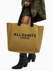 AllSaints Green Izzy E/W Tote Bag - Image 7 of 7