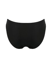 Pour Moi Black & Blue Zebra Print Palm Springs Colour Block Tab Bikini Bottoms - Image 4 of 4