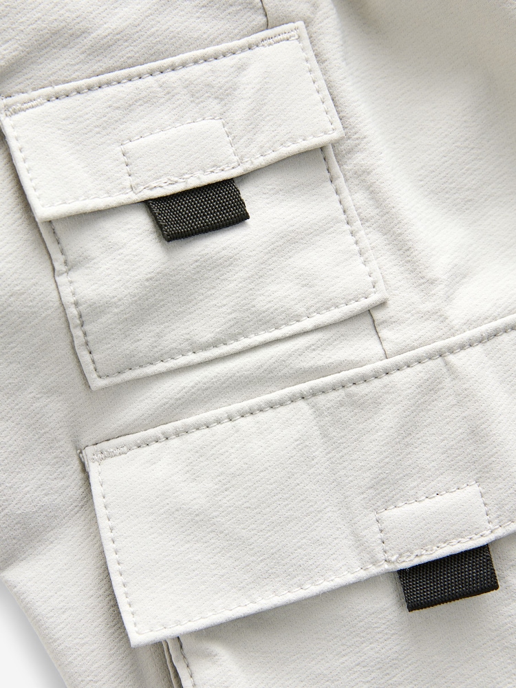 Light Grey Cargo Premium Putty Trousers (3-16yrs) - Image 11 of 13