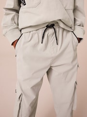 Light Grey Cargo Premium Putty Trousers (3-16yrs) - Image 4 of 13