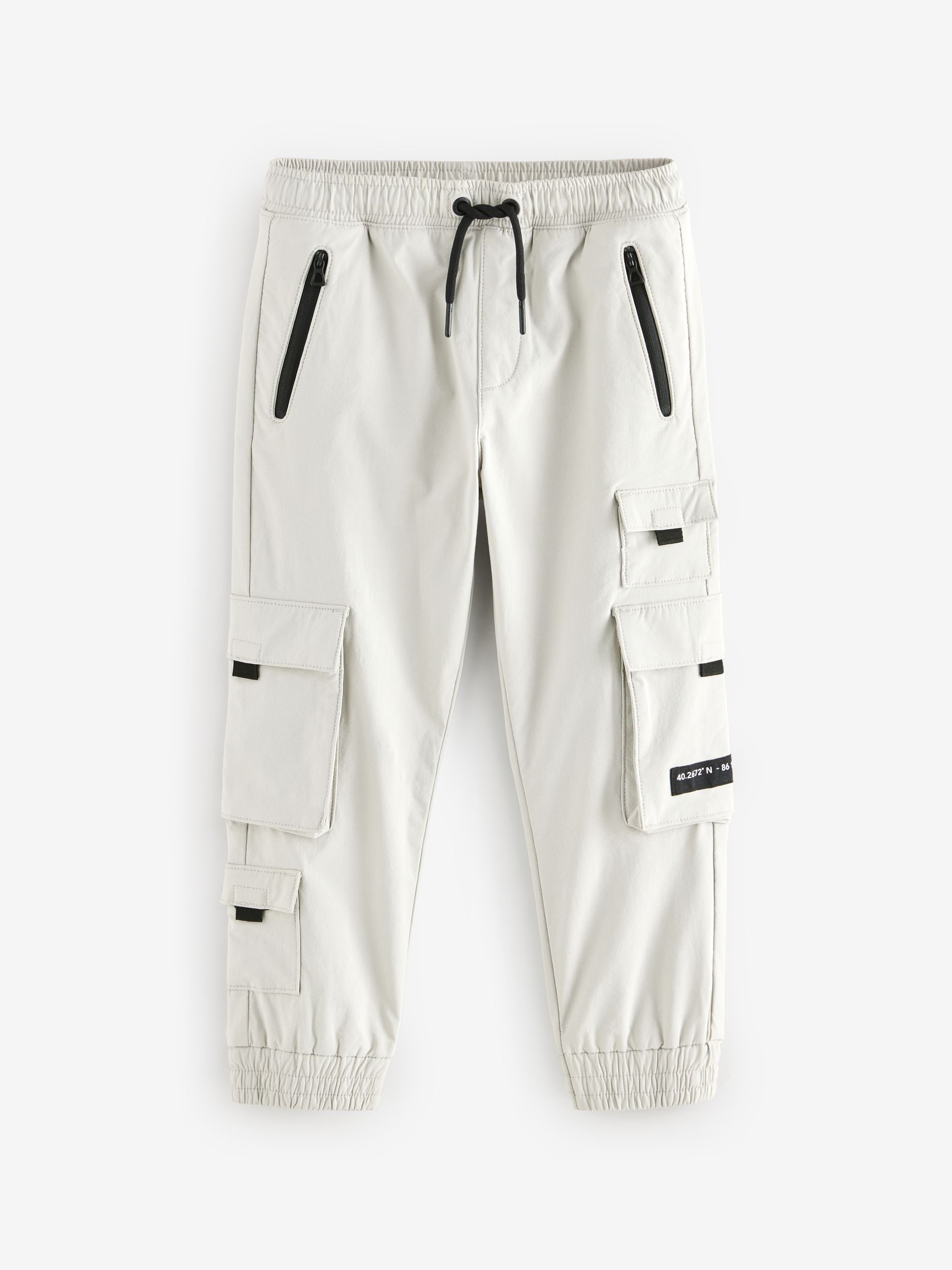 Cumpără Gri deschis - Pantaloni premium cargo (3-16yri) from Next
