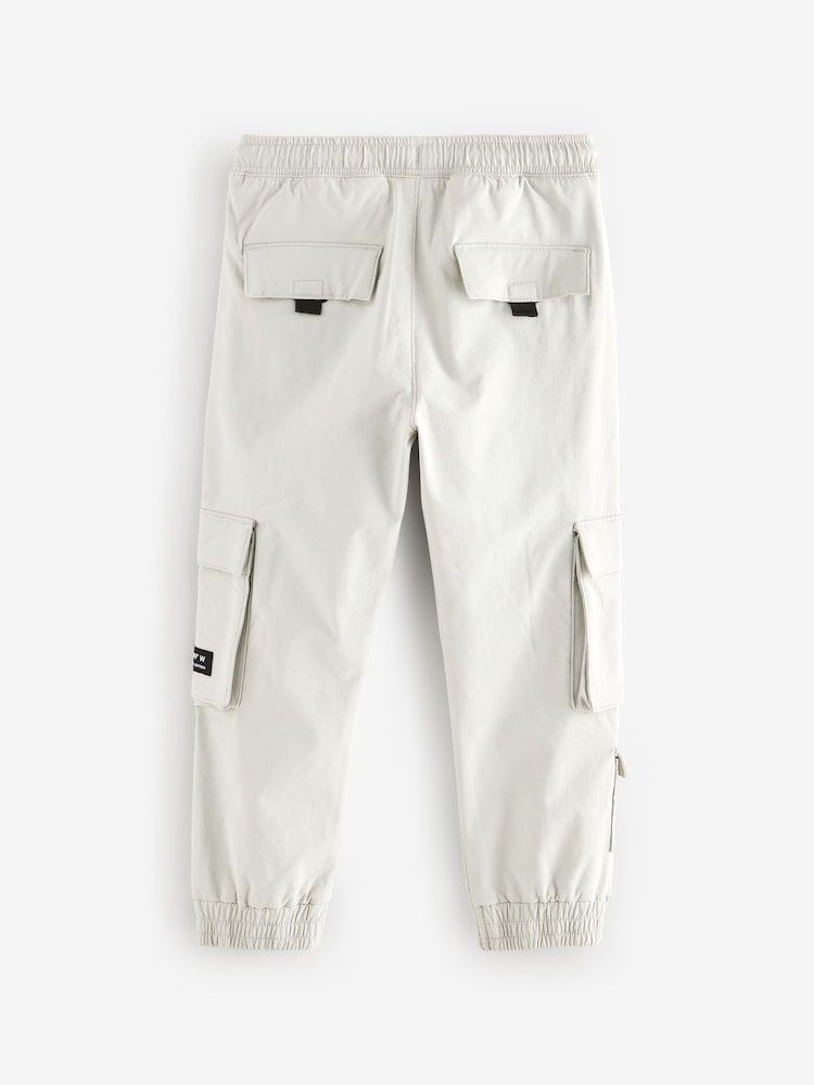 Light Grey Cargo Premium Putty Trousers (3-16yrs) - Image 8 of 13