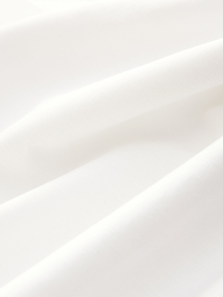 White Puff Sleeve Midi Dress - Image 8 of 8