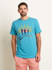 Brakeburn Blue Runners 100% Cotton T-Shirt - Image 1 of 4