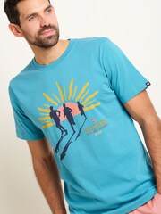 Brakeburn Blue Runners 100% Cotton T-Shirt - Image 3 of 4