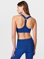 Sweaty Betty Blue Apex Geo Print Medium Power Support Sports Bra - Image 2 of 7