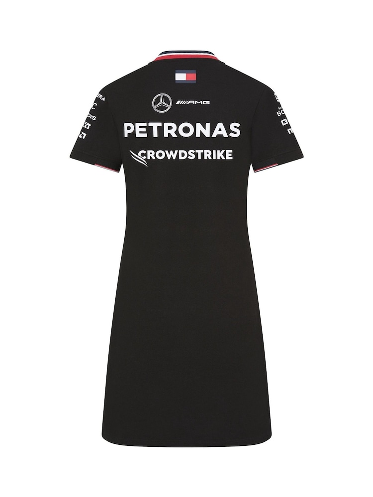 Fanatics Womens Mercedes AMG Petronas F1 2024 Team Black Dress - Image 2 of 3 Fanatics Womens Mercedes AMG Petronas F1 2024 Team Black Dress - Image 2 of 3