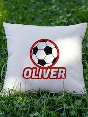 Personalised Football Icon Cushion Cover by Treat Republic - Image 1 of 3