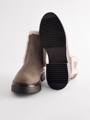 Neutral Standard/Wide Fit Forever Comfort® Faux Fur Lined Chelsea Ankle Boots - Image 3 of 5