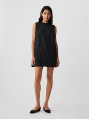 Gap Black DÔEN Eyelet Mini Dress - Image 1 of 5