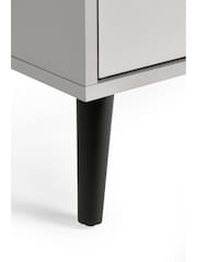 Julian Bowen Grey Alba 4 Drawer Wide Chest - Image 4 of 4
