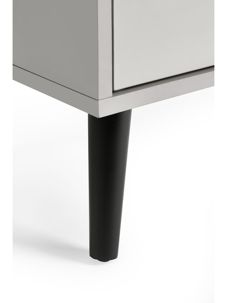 Julian Bowen Grey Alba 4 Drawer Wide Chest - Image 4 of 4