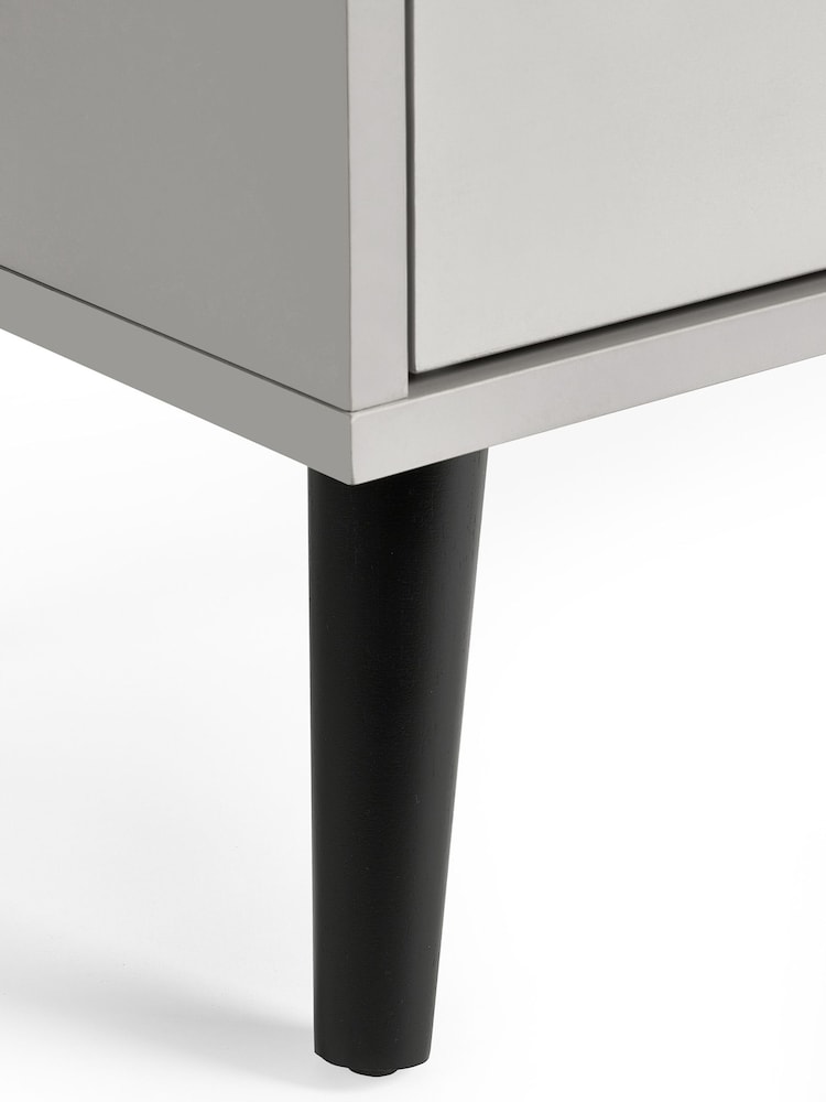 Julian Bowen Grey Alba 4 Drawer Wide Chest - Image 5 of 5