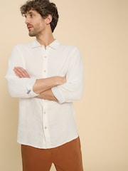 White Stuff White Pembroke 100% Linen Shirt - Image 1 of 7