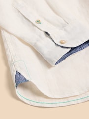 White Stuff White Pembroke 100% Linen Shirt - Image 7 of 7