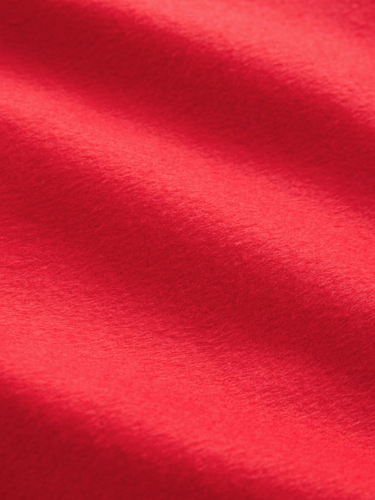Red Premium Handsewn Wool Blend Blazer Coat - Image 9 of 9