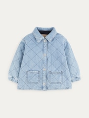 KIDLY Blue Quilted 100% Cotton Shacket - Image 2 of 5
