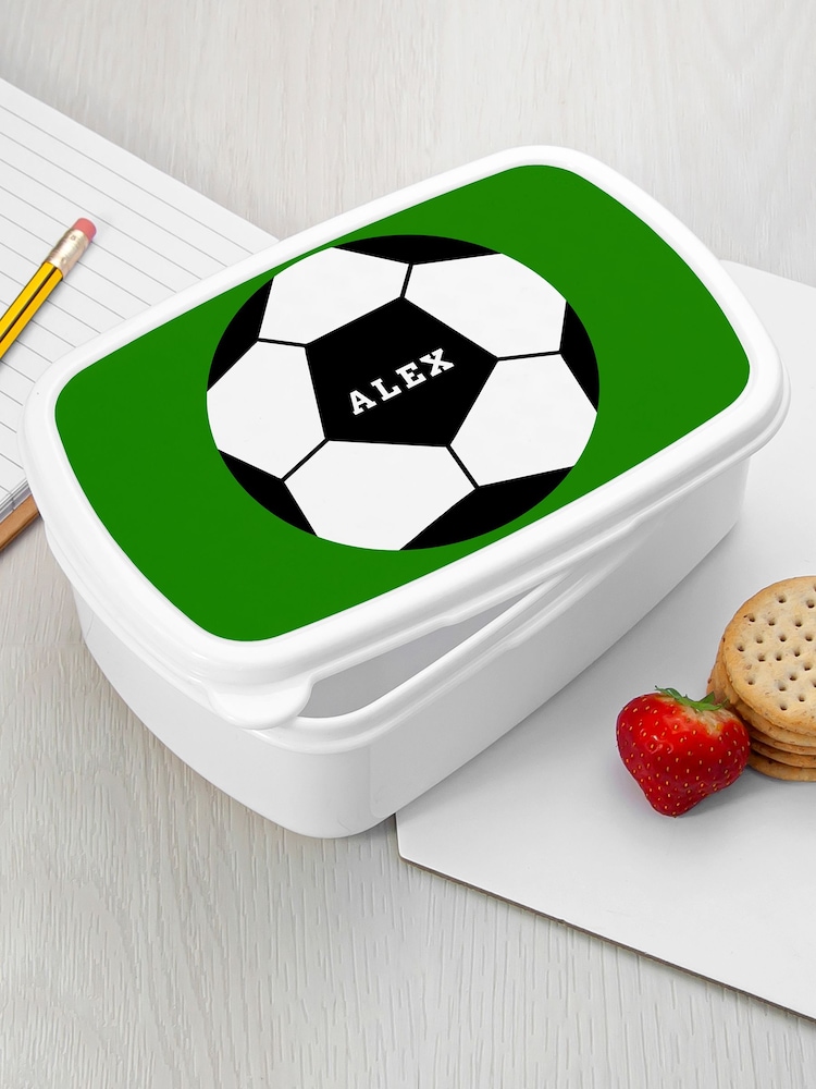 Personalised Kids Football Icon Lunch Box - Image 1 of 3