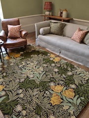 Morris & Co Green Bower Rug - Image 1 of 4