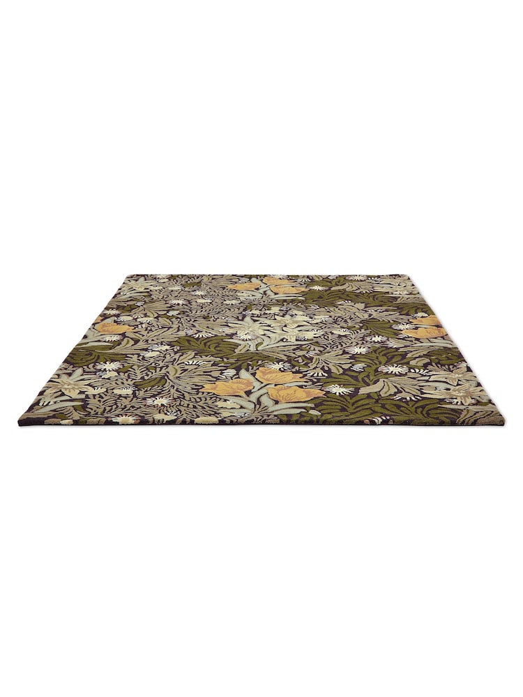 Morris & Co Green Bower Rug - Image 4 of 4