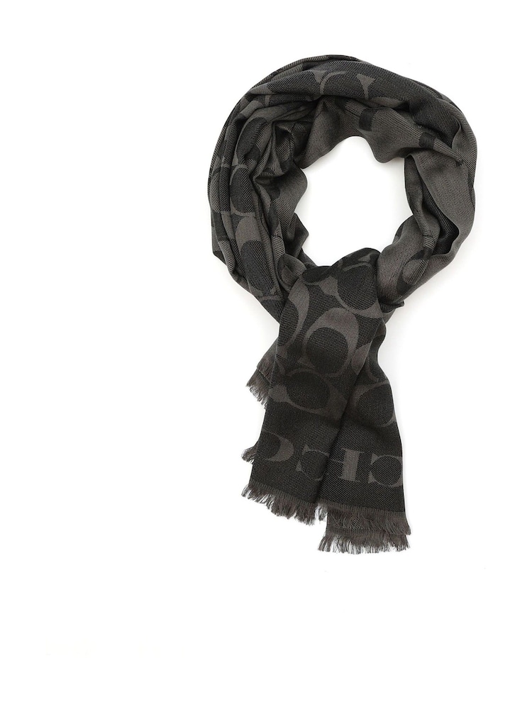 COACH Black Fiorelli Mimi Scarve - Image 3 of 5