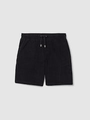 Reiss Vulcan short van badstof met trekkoord - Image 2 of 6