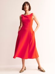 Boden Red Scarlet Ottoman Ponte Dress - Image 5 of 6