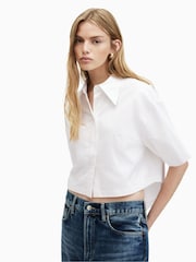 AllSaints White Joanna Shirt - Image 1 of 7