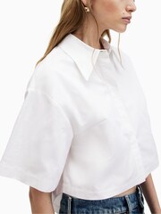 AllSaints White Joanna Shirt - Image 5 of 7