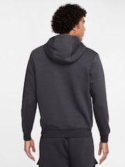 Nike Grey Air Fleece Pullover Hoodie - Image 2 of 7