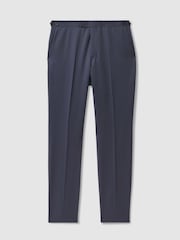 Reiss Airforce Blue Bartley Textured Wool Slim Fit Trousers - Image 2 of 6