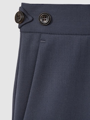 Reiss Airforce Blue Bartley Textured Wool Slim Fit Trousers - Image 6 of 6