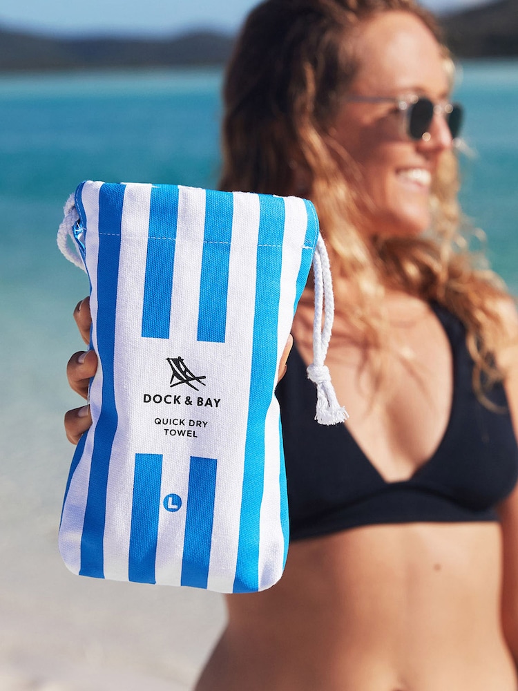 Dock & Bay Bondi Blue Quick Dry Towel - Image 2 of 6