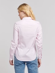 U.S. Polo Assn. Pink Womens Classic Fit Oxford 100% Cotton Shirt - Image 4 of 7