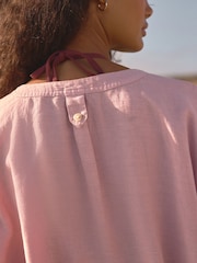 Light Pink 100% Linen Jacket - Image 5 of 8