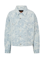 BOSS Denim-Jacke aus Baumwolle mit Stickmuster, Blau - Bild 6 von 6