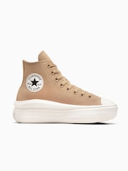 كريم - Converse Chuck Taylor All Star Suede Move Trainers - صورة 1 من 7