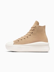 كريم - Converse Chuck Taylor All Star Suede Move Trainers - صورة 2 من 7